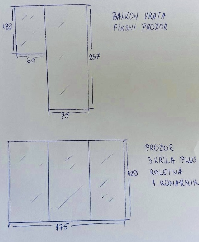 Primer upita za PVC stolariju