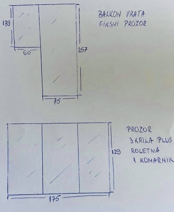 Primer upita za PVC stolariju